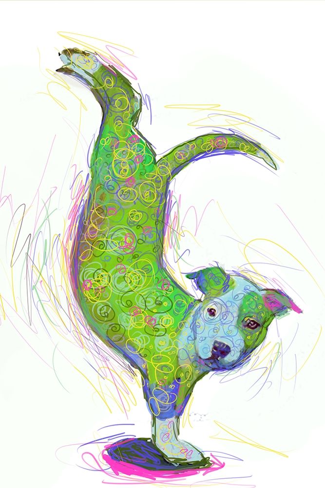 Acrobat Dog art print by Sarah Butcher for $57.95 CAD