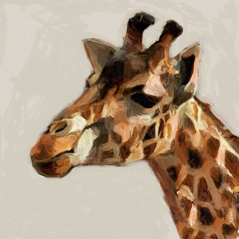 Giraffe Portrait art print by Sarah Butcher for $57.95 CAD