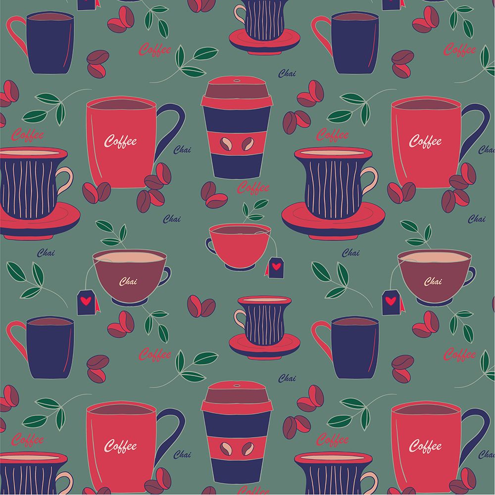 Coffee Tea Love art print by Siotia Swati for $57.95 CAD