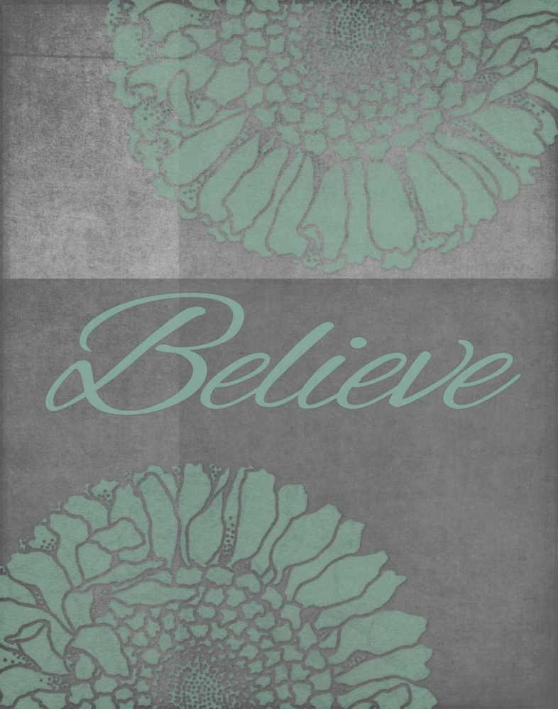 Floral Believe 2 art print by Tina Carlson for $57.95 CAD