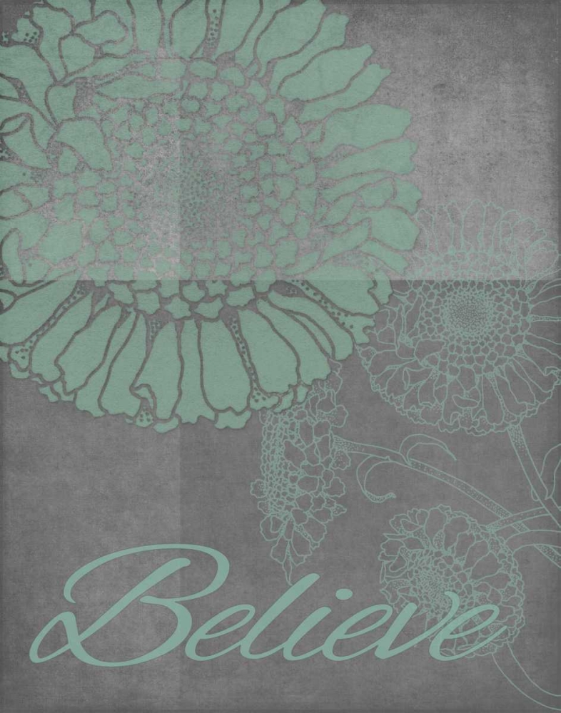 Floral Believe 3 art print by Tina Carlson for $57.95 CAD