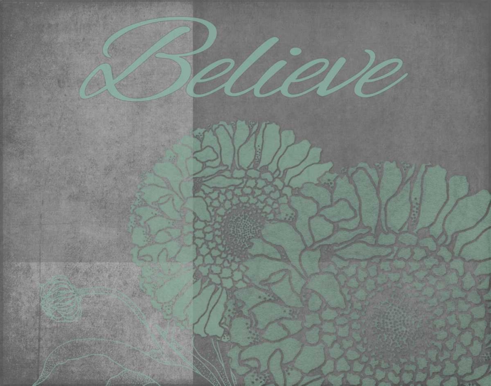 Floral Believe 5 art print by Tina Carlson for $57.95 CAD