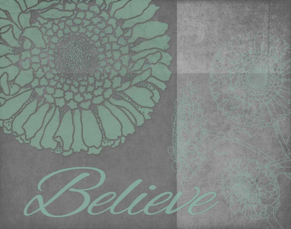 Floral Believe 6 art print by Tina Carlson for $57.95 CAD