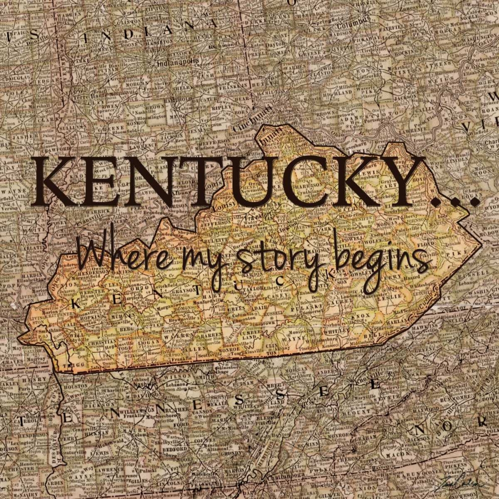 Story Kentucky art print by Tina Carlson for $57.95 CAD