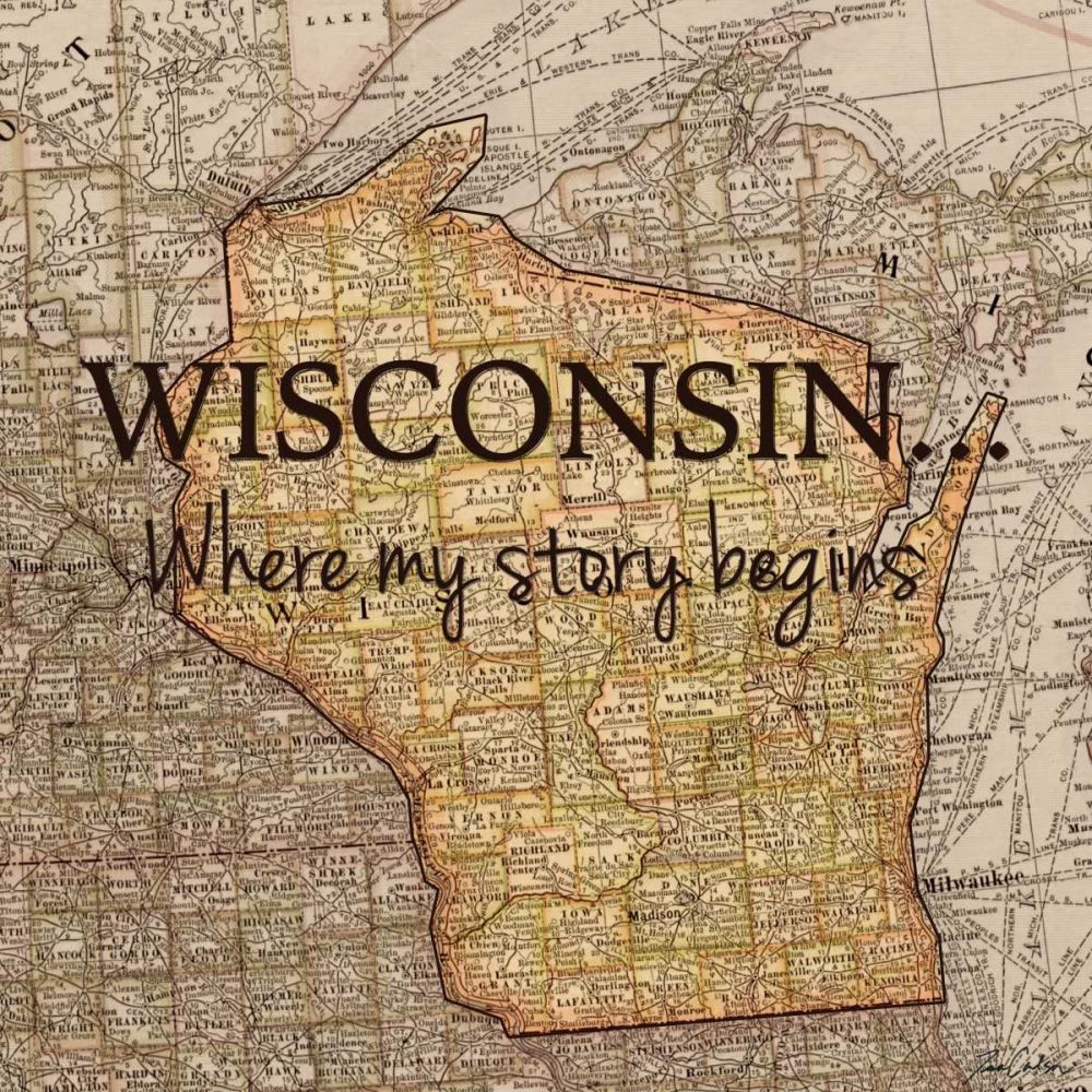 Story Wisconsin art print by Tina Carlson for $57.95 CAD