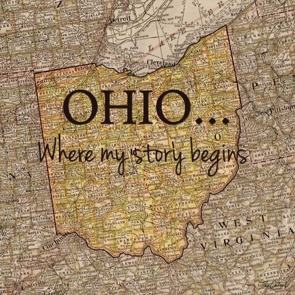 Story Ohio art print by Tina Carlson for $57.95 CAD