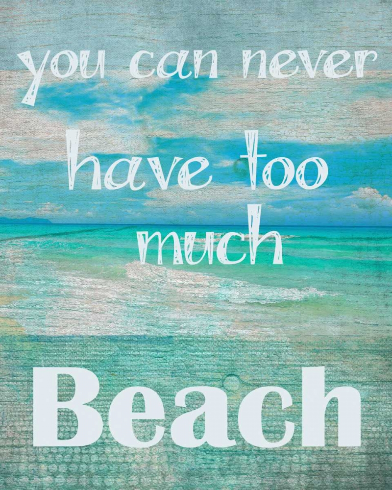Too Much Beach art print by Taylor Greene for $57.95 CAD