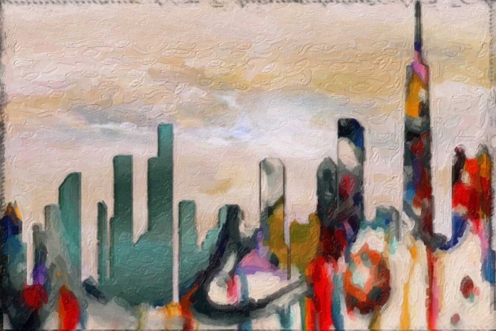 Abstract Skyline art print by Taylor Greene for $57.95 CAD