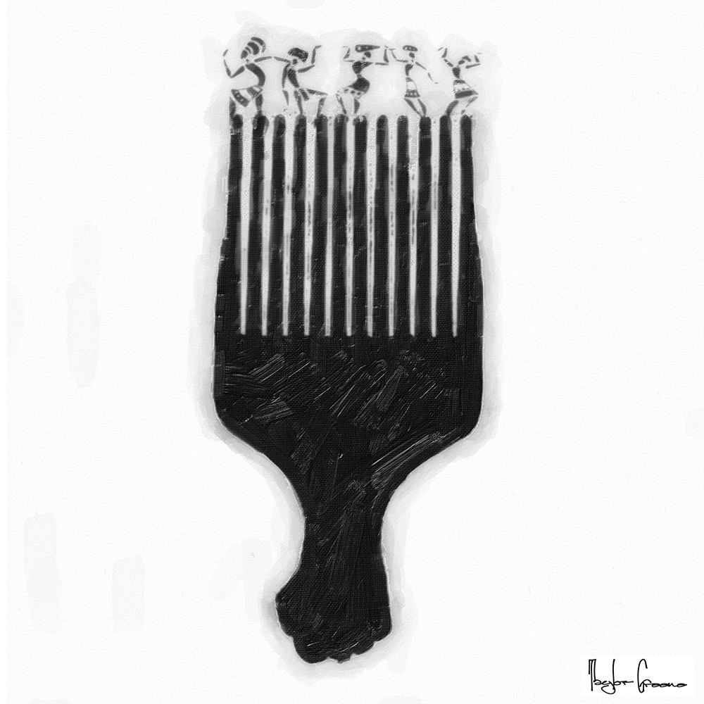 Afro Pick art print by Taylor Greene for $57.95 CAD