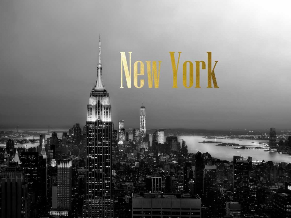 Golden New York art print by Tracey Telik for $57.95 CAD