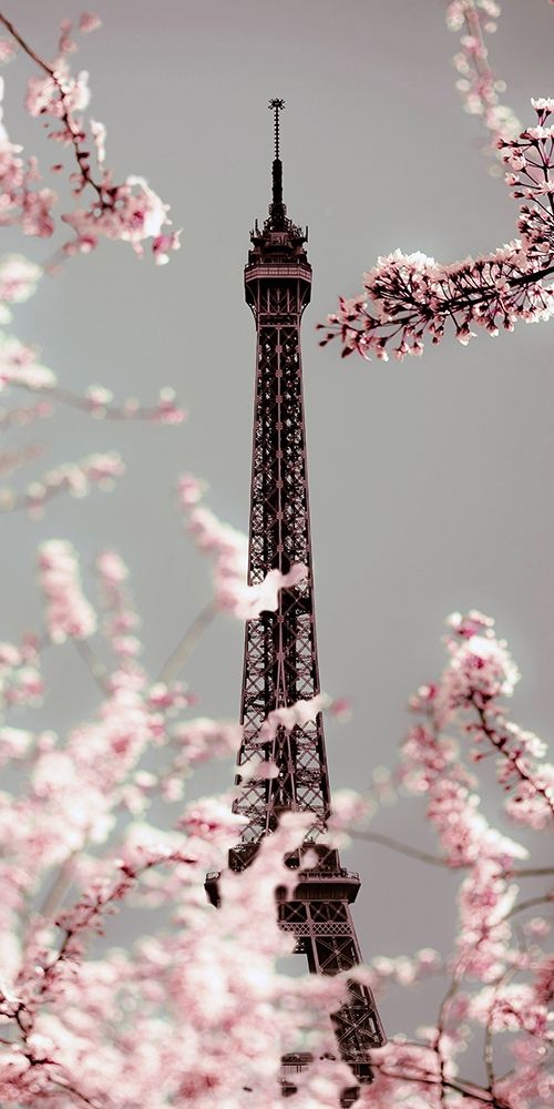 Spring Eiffel Pastel art print by Tracey Telik for $57.95 CAD