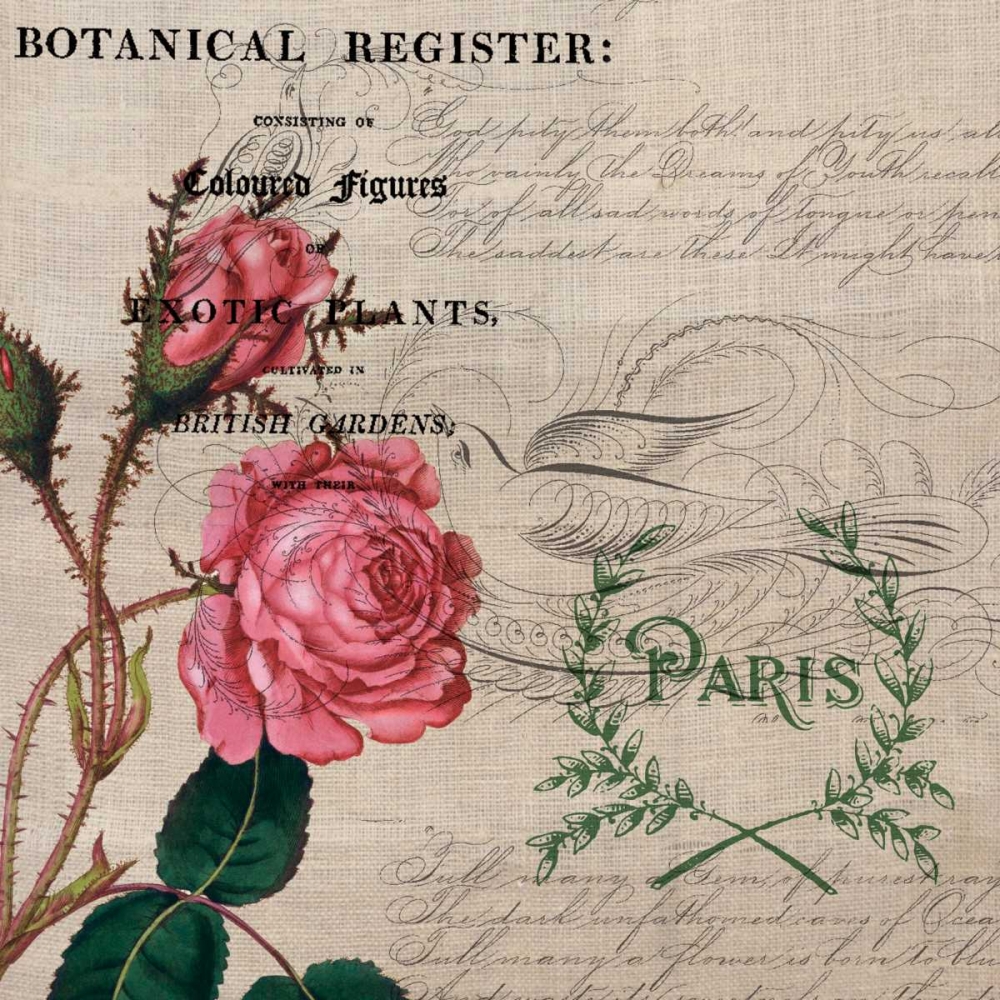 Botanical Register board art print by Elizabeth Jordan for $57.95 CAD
