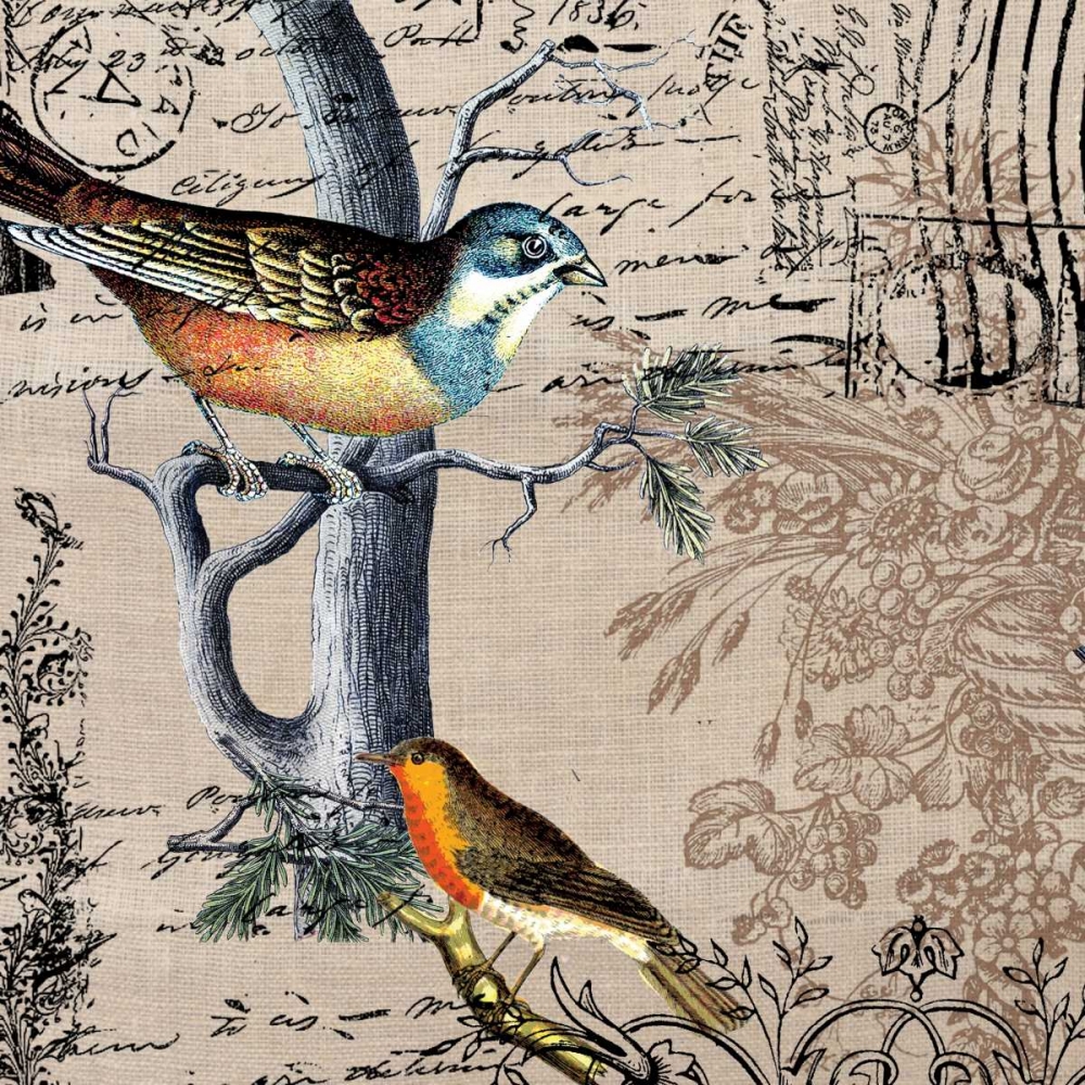 Postcard Birds 1 art print by Elizabeth Jordan for $57.95 CAD