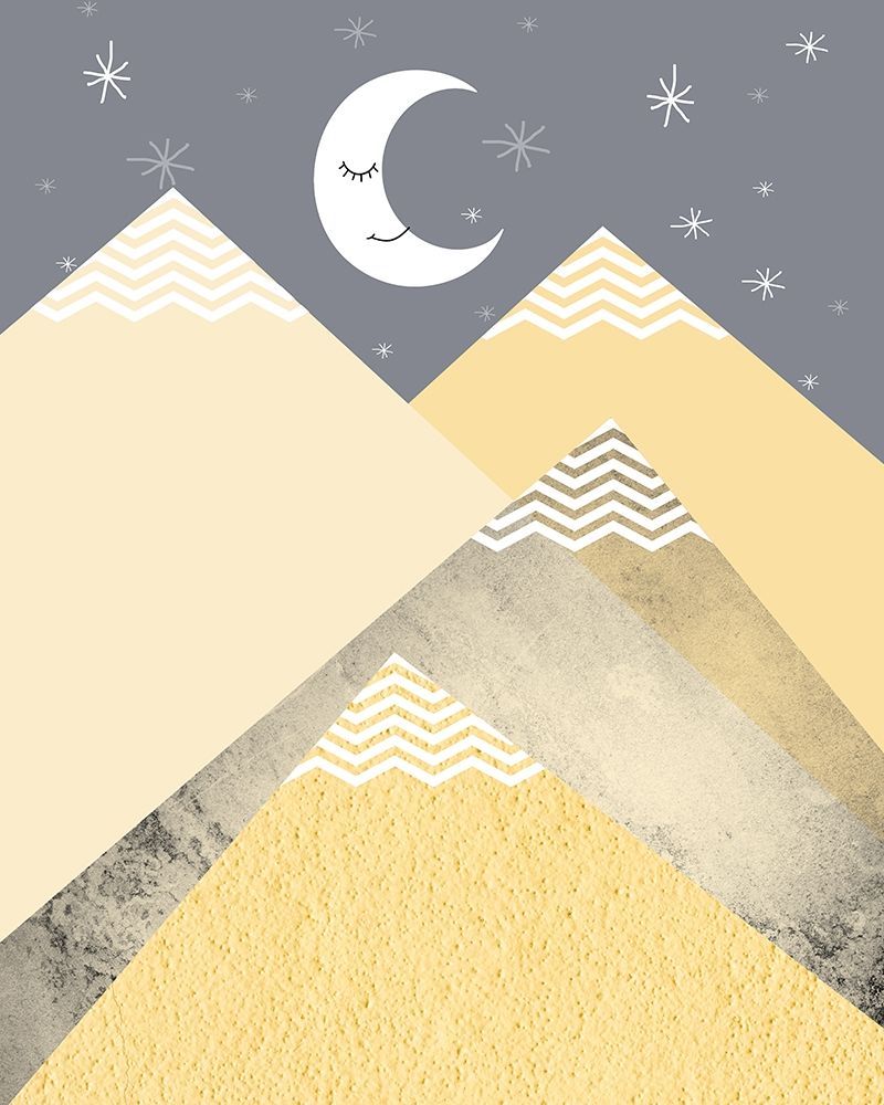 Yellow Grey Mountains 2 art print by Urban Epiphany for $57.95 CAD