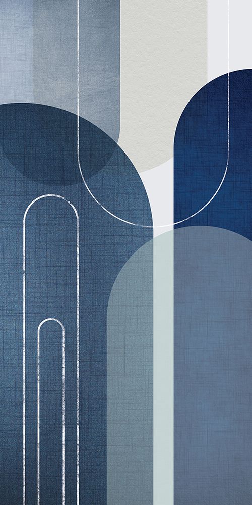 Blue Linen MidCentury 1 art print by Urban Epiphany for $57.95 CAD