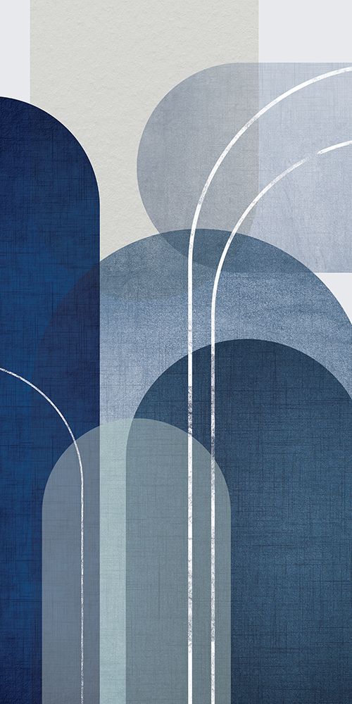 Blue Linen MidCentury 2 art print by Urban Epiphany for $57.95 CAD