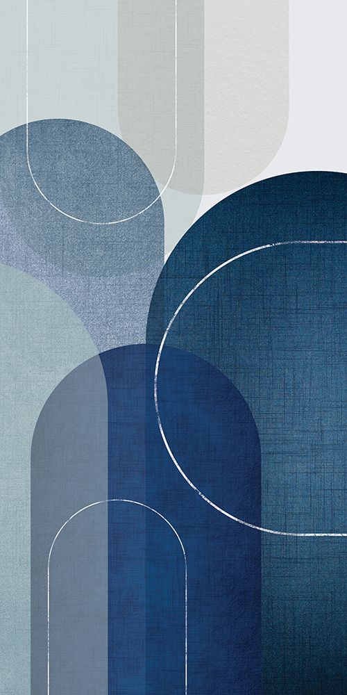 Blue Linen MidCentury 3 art print by Urban Epiphany for $57.95 CAD