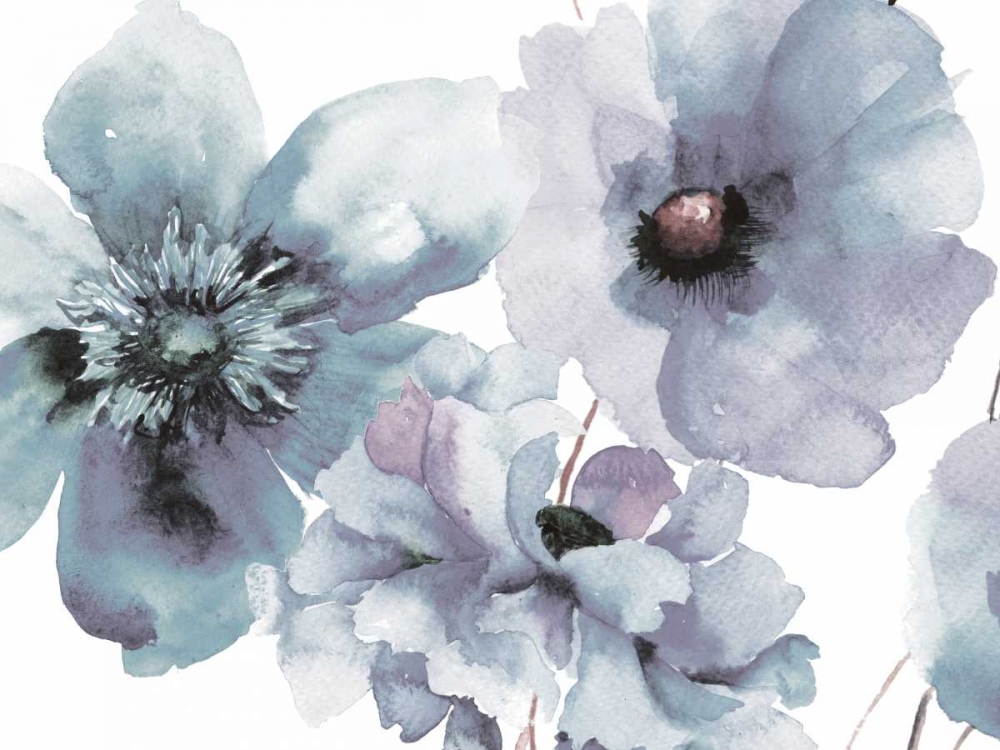 Flowering Blue Hues art print by Victoria Brown for $57.95 CAD
