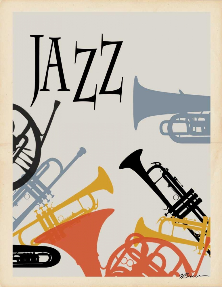 Jazz 1 art print by Victoria Brown for $57.95 CAD