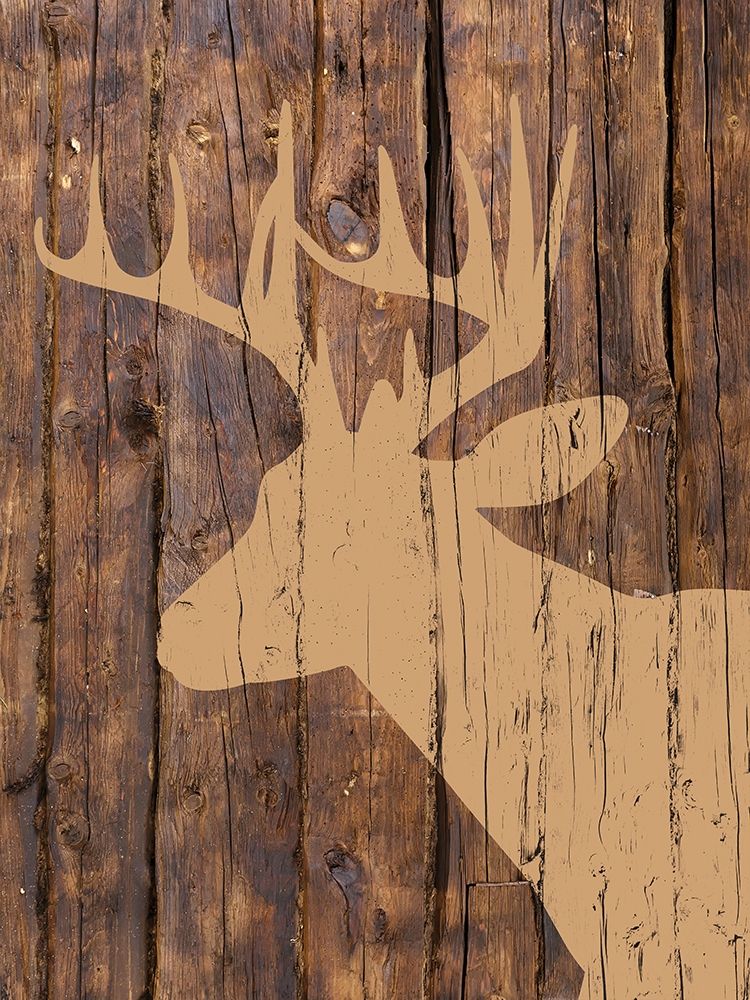 Wooden Deer art print by Victoria Brown for $57.95 CAD