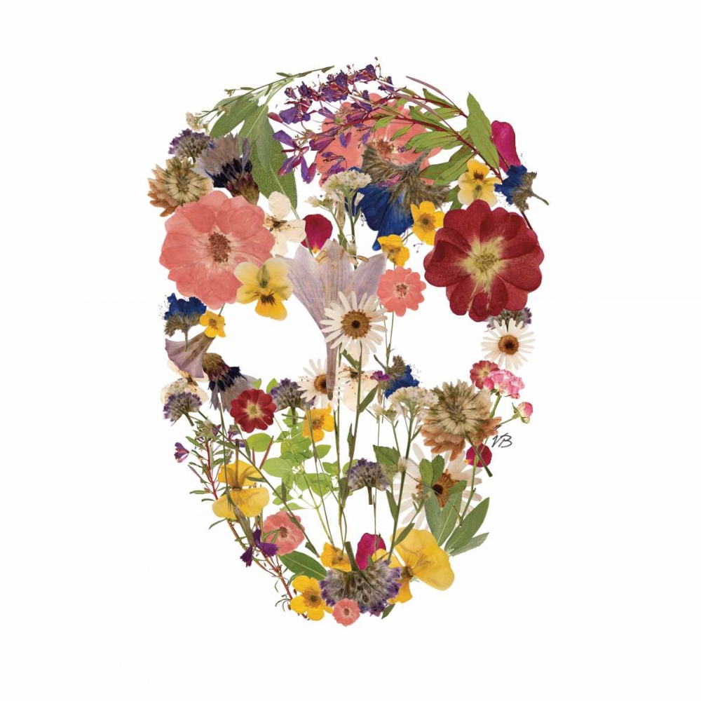 Flowerskull 3 art print by Victoria Brown for $57.95 CAD