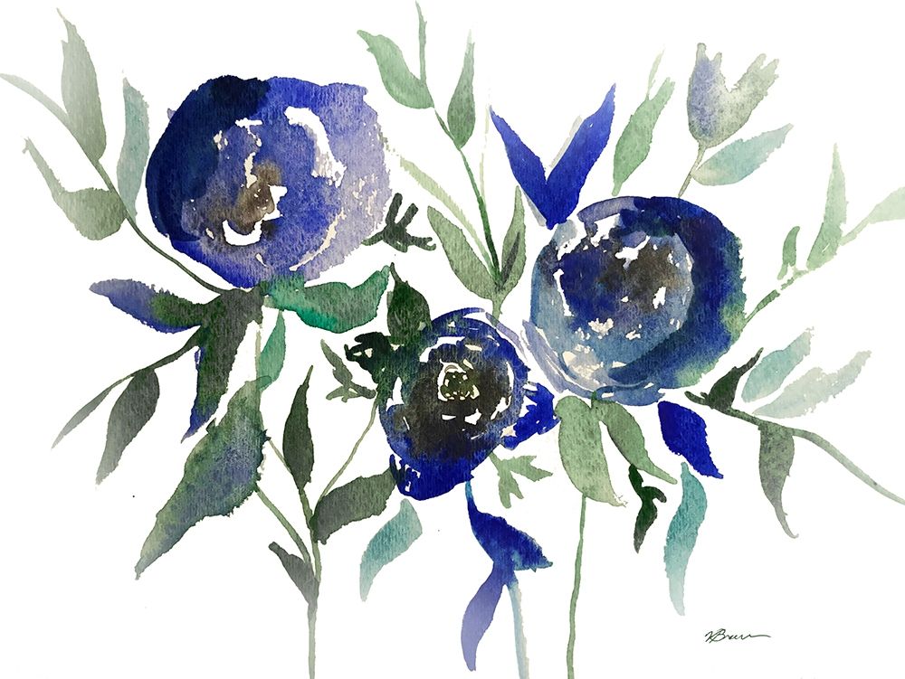 Blue Roses 2 art print by Victoria Brown for $57.95 CAD
