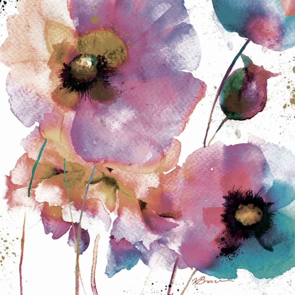 Pink Flowers 1 art print by Victoria Brown for $57.95 CAD