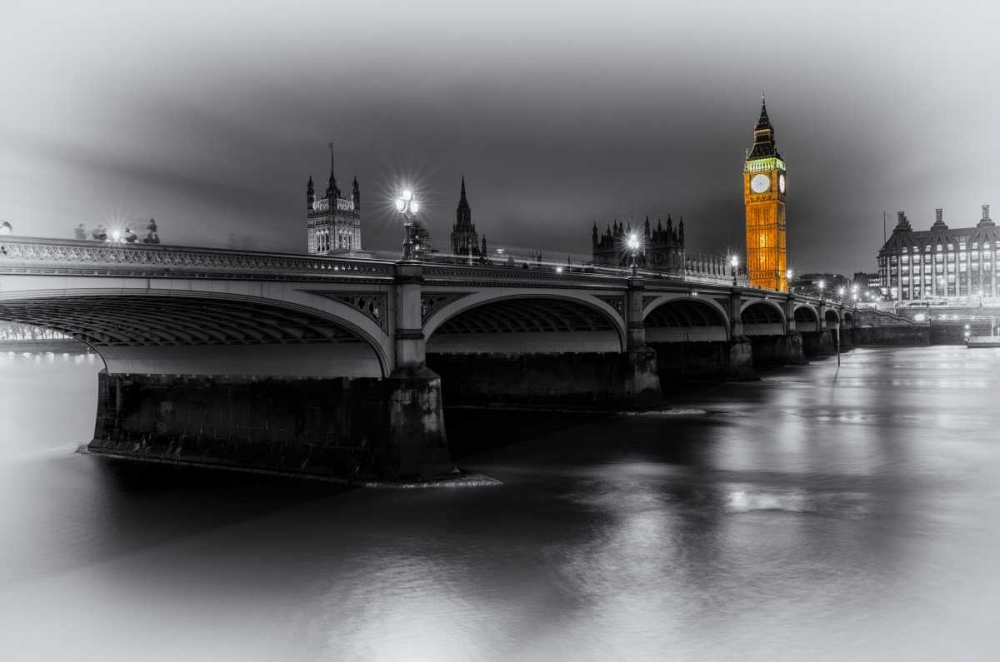 London Selective Bridge and Big Ben art print by Victoria Brown for $57.95 CAD