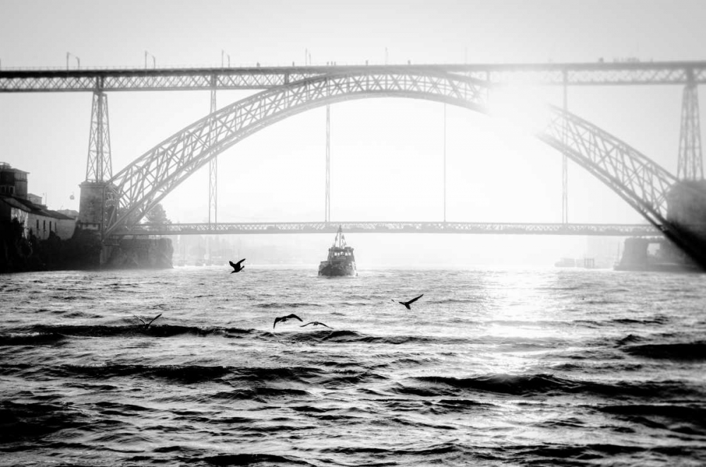 Portugal Porto BW Bridge art print by Vladimir Kostka for $57.95 CAD