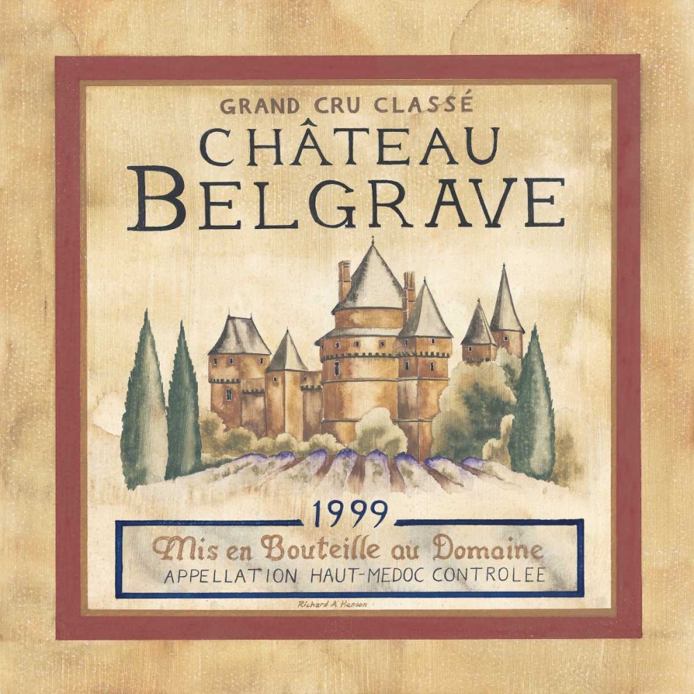 Chateau Belgrave 1999 art print by Richard Henson for $57.95 CAD