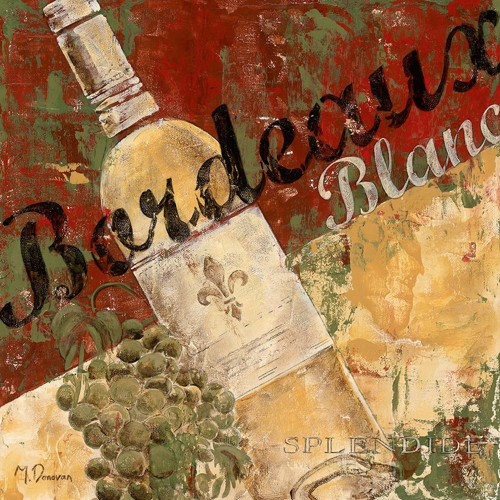 Bordeaux Blanc art print by Maria Donovan for $57.95 CAD