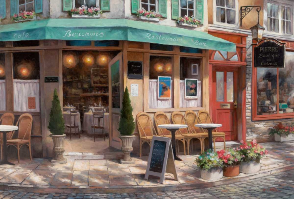Cafe Beuchons art print by T.C. Chiu for $57.95 CAD