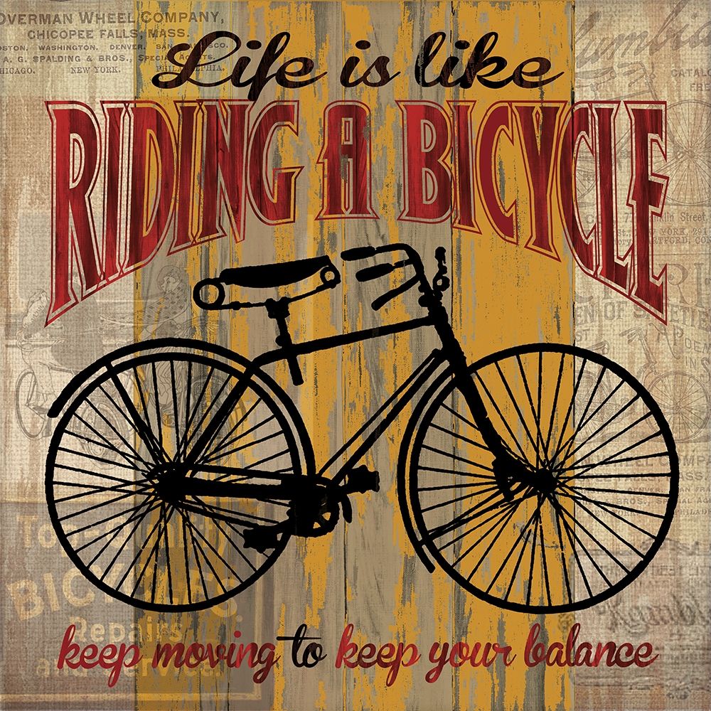 Life is Like Riding a Bicycle art print by Maria Donovan for $57.95 CAD