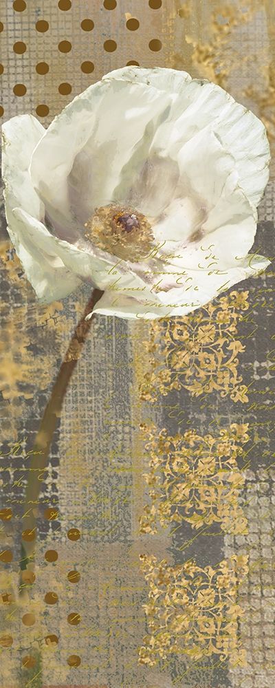 White Poppy Shimmer I art print by Nan for $57.95 CAD