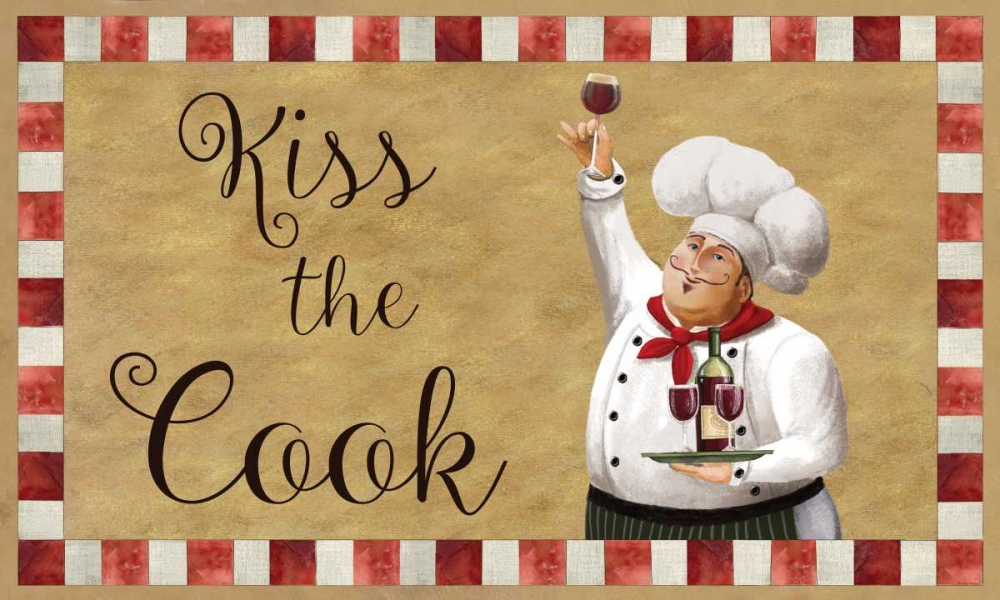 Kiss The Cook art print by Conrad Knutsen for $57.95 CAD