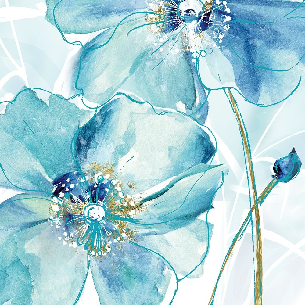 Blue Spring Poppy art print by Maria Donovan for $57.95 CAD
