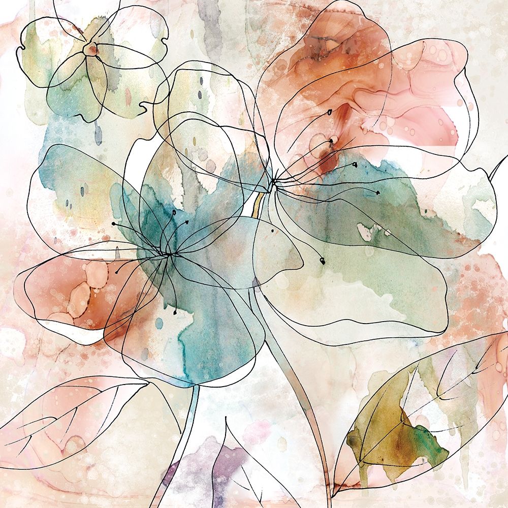 Floral Flow II art print by Carol Robinson for $63.95 CAD