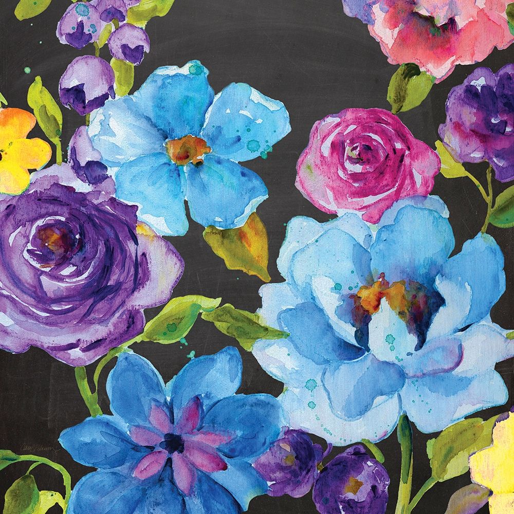 Chalk Flower Medley II art print by Carol Robinson for $63.95 CAD