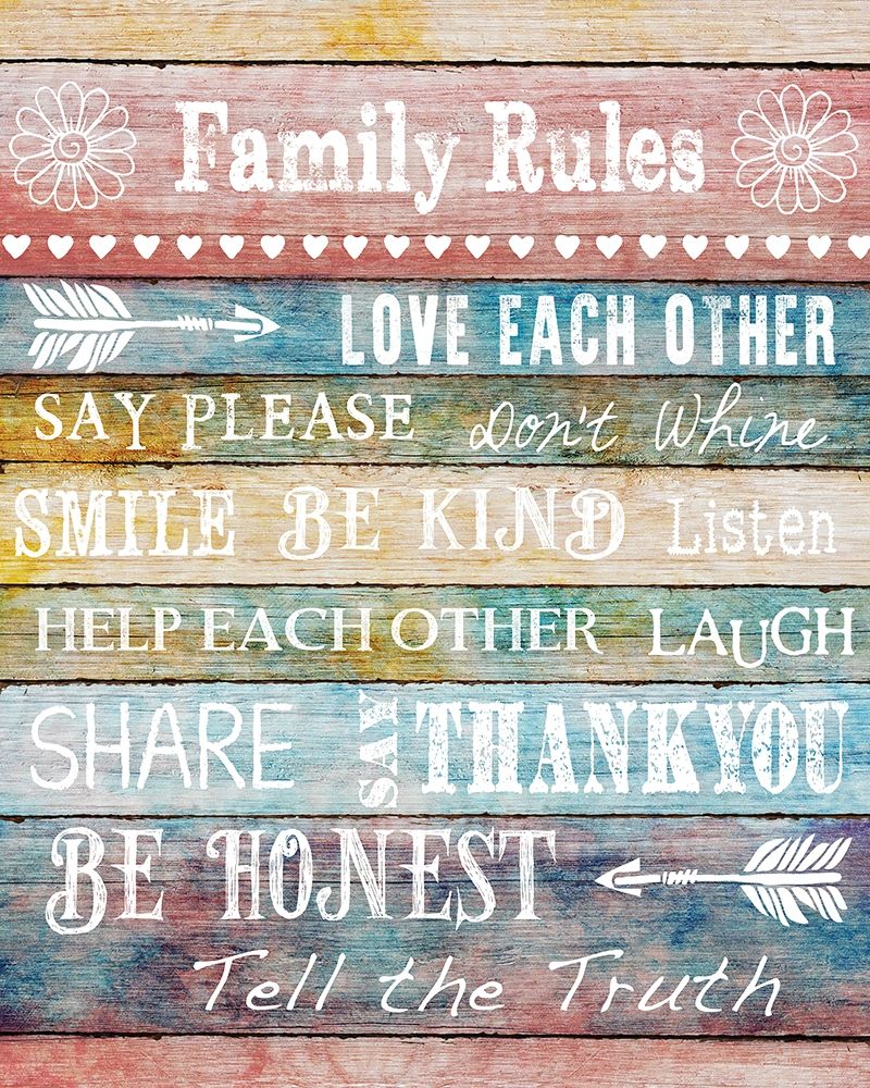 Family Rules art print by Conrad Knutsen for $57.95 CAD