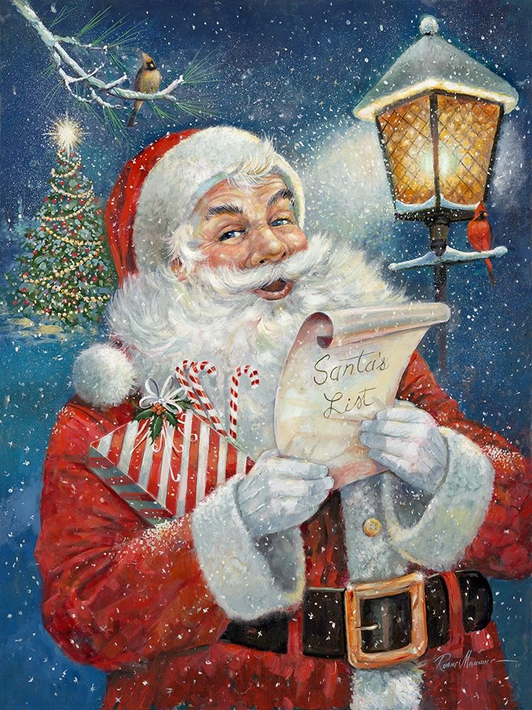 Santas List art print by Ruane Manning for $57.95 CAD