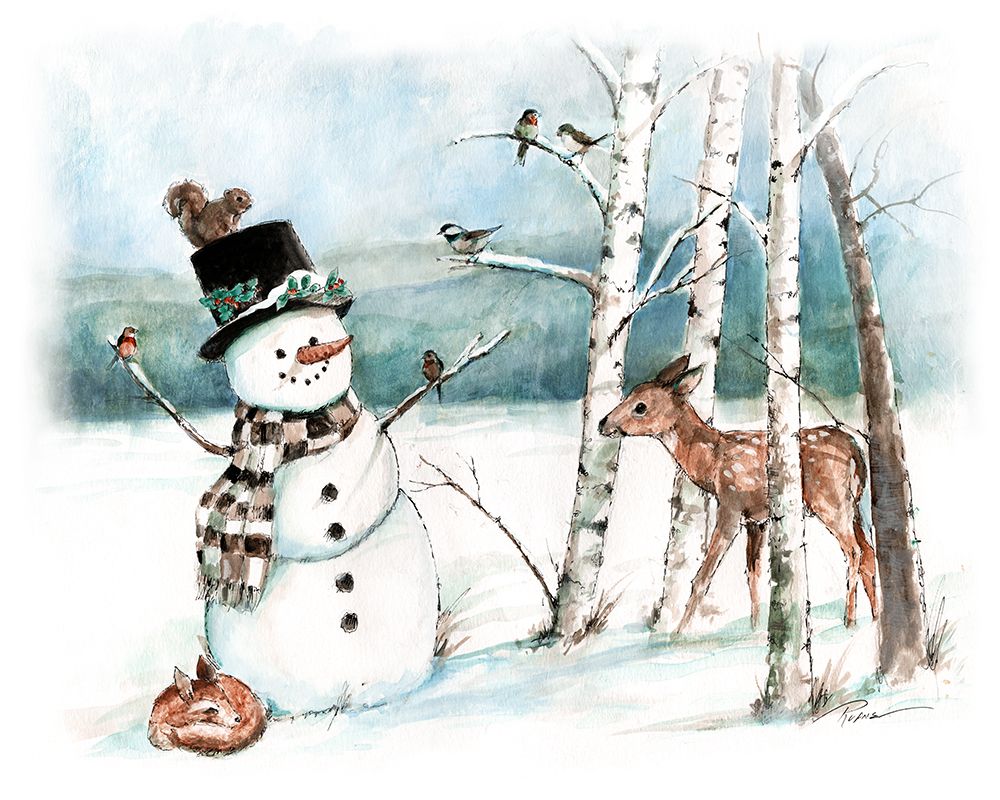 Snow Friends art print by Ruane Manning for $57.95 CAD