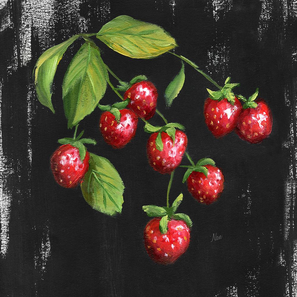 Chalkboard Strawberries art print by Nan for $57.95 CAD