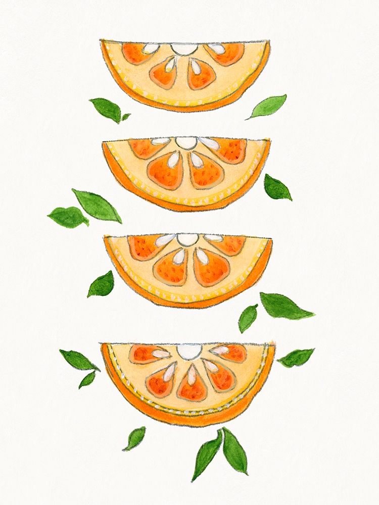Orange Slices art print by Tava Studios for $57.95 CAD