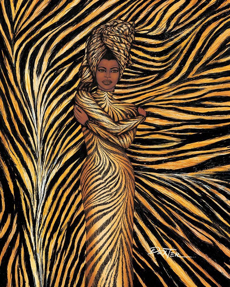 Tiger Inspired Fashion art print by Dexter Griffin for $57.95 CAD