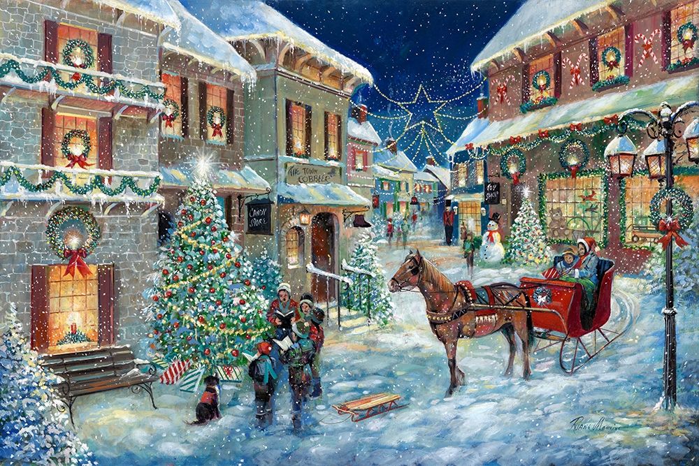 Holiday Joy Caroling art print by Ruane Manning for $57.95 CAD