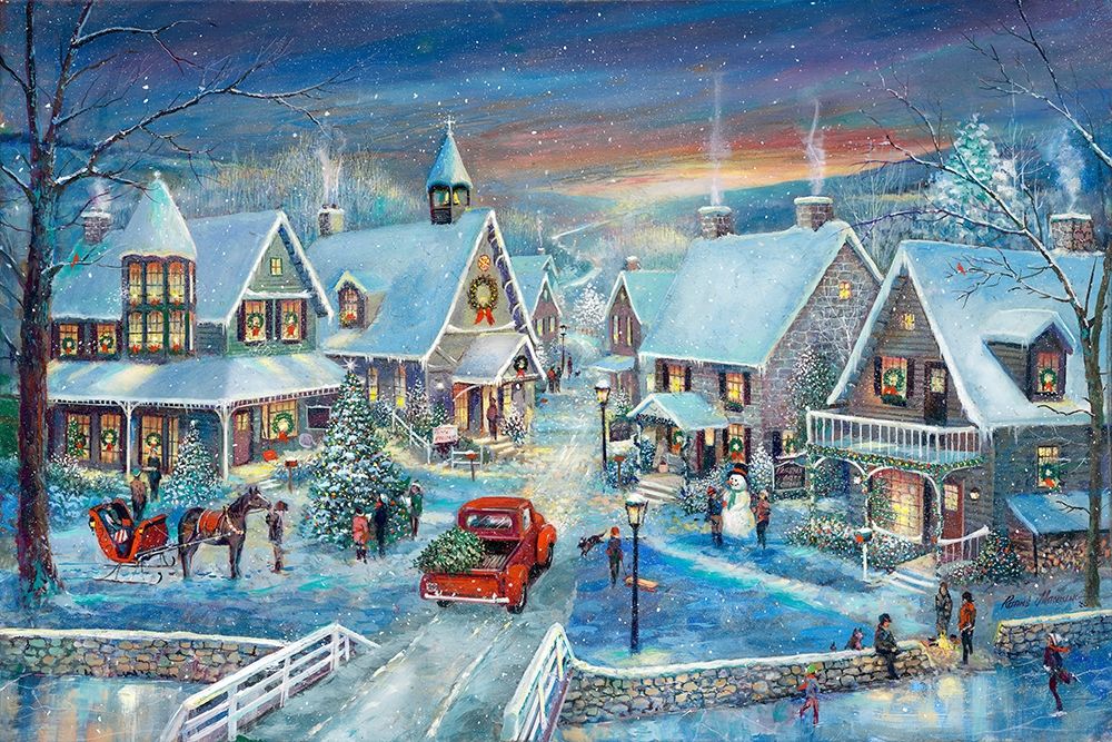 Celebrating Home for the Holidays art print by Ruane Manning for $57.95 CAD