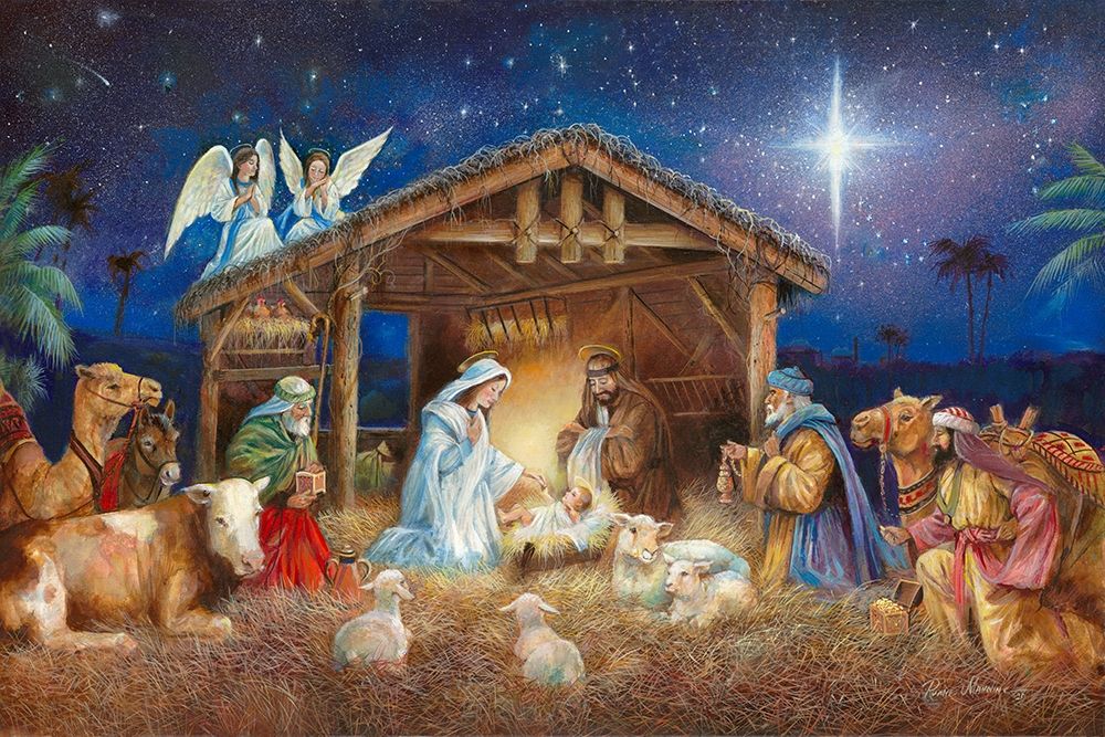 Silent Night-Holy Night art print by Ruane Manning for $57.95 CAD