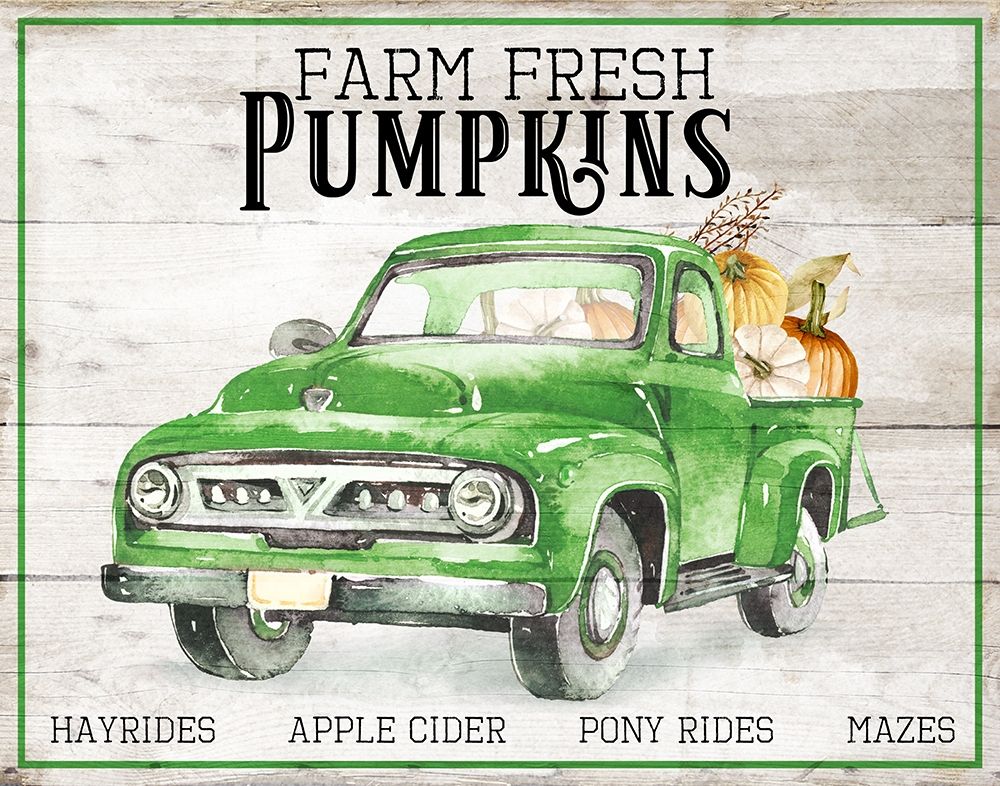 Farm Fresh Pumpkins art print by Daniela Santiago for $57.95 CAD