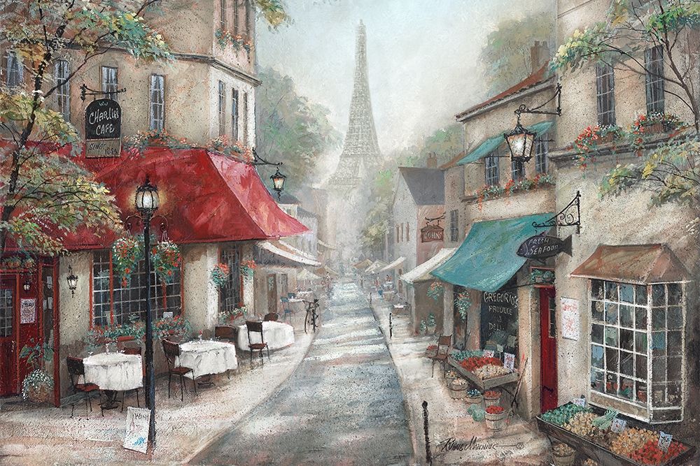 Eiffel View from Charlies CafÃ© art print by Ruane Manning for $57.95 CAD