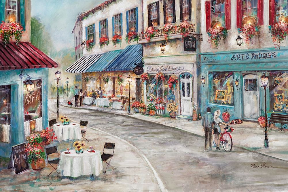 Quaint Cafe art print by Ruane Manning for $57.95 CAD